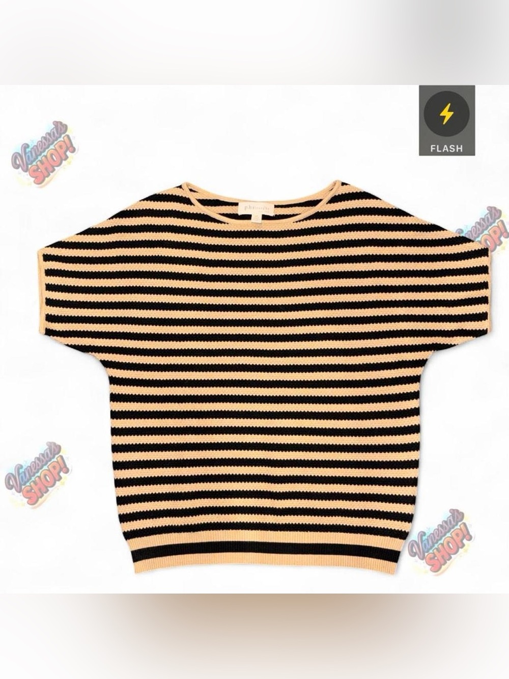 Philosophy Striped Knit Sweater!